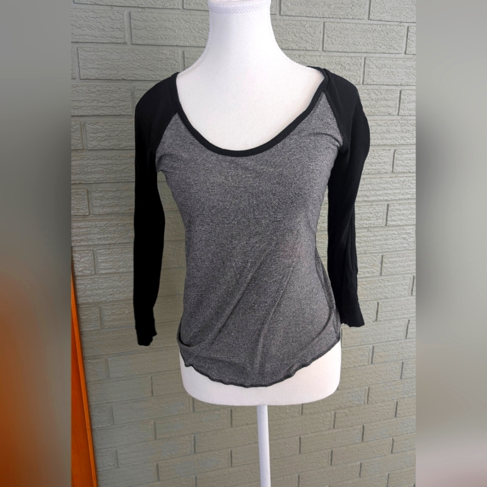 Wilfred Free Black and Gray Women's Top
